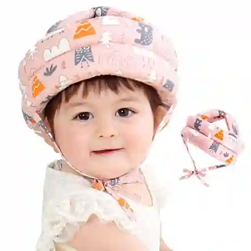 Casco Gorro Protector De Cabeza Ajustable Para Bebe