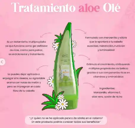 Tratamiento Gel Fluido Aloe Vera | Ole Capilar