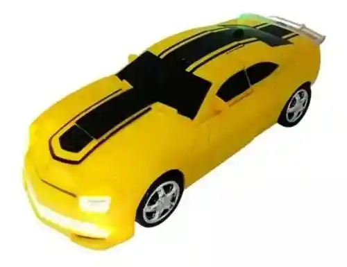 Transformers Bumblebee Carro Robot Luz Sonido Movimiento Automatico