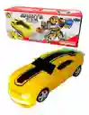 Transformers Bumblebee Carro Robot Luz Sonido Movimiento Automatico