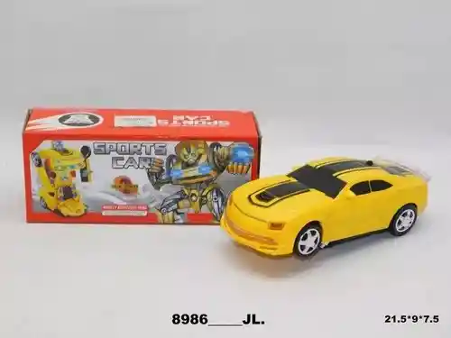 Transformers Bumblebee Carro Robot Luz Sonido Movimiento Automatico