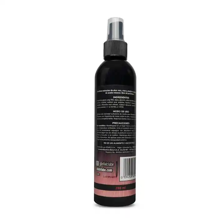 Aceite Para Masajes Elixir Rosas 250 Ml