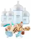 Set Regalo Kit Teteros Avent Natural Chupo Cepillo 8 Pzas