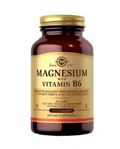 Magnesium Vitamin B6 Solgar 100 Tabletas