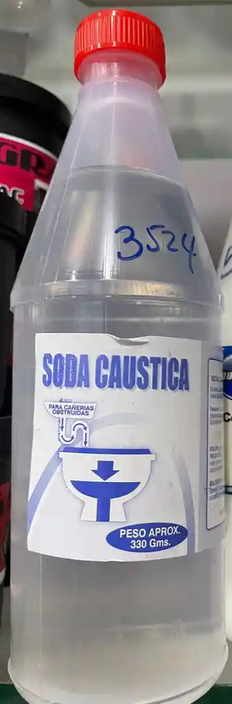 Soda Caustica Liquida X 330grs