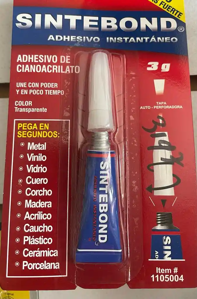 Sintebond Adhesivo Instantaneo X 3grs