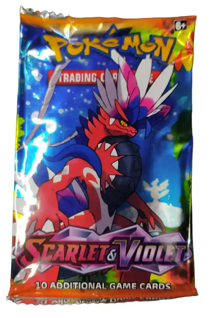 Sobre Cartas Pokémon X10 Tarjetas Scarleviolet