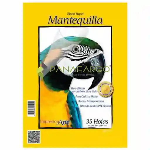 Block Mantequilla Tamaño Carta De 40 Gms