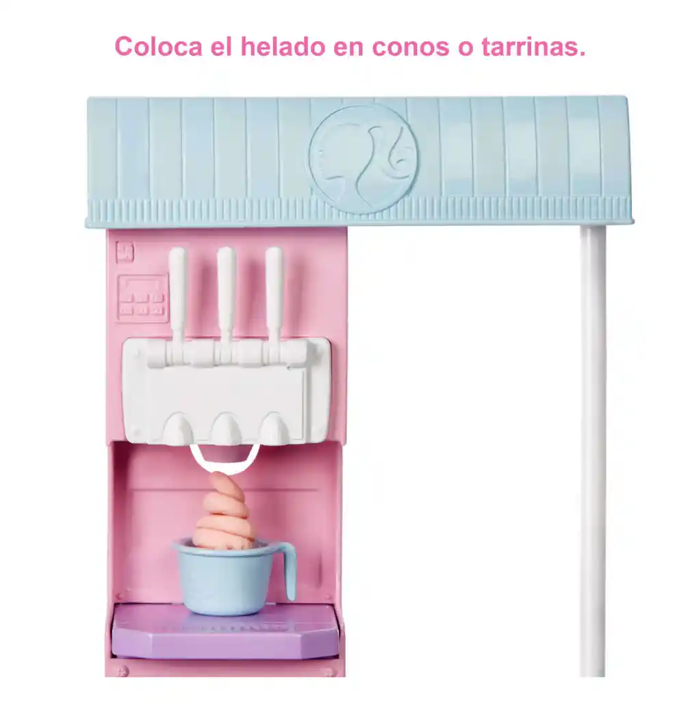 Set De Barbie Careers Heladería Con Muñeca Hcn46