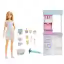 Set De Barbie Careers Heladería Con Muñeca Hcn46