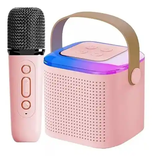 Parlante Bluetooth Con Microfono Karaoke D Niños Inalambrico