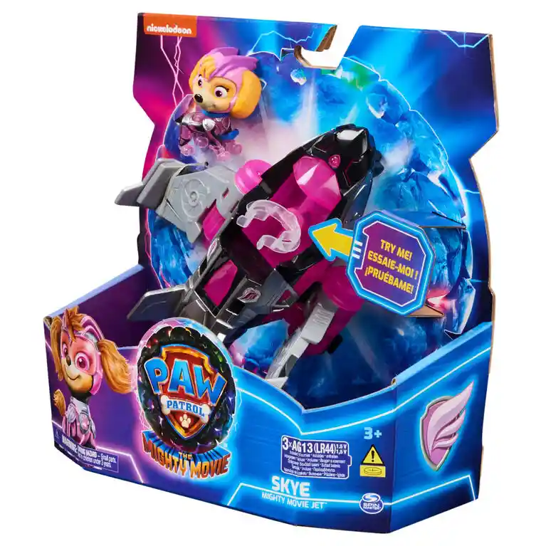 Skye Jet Paw Patrol Mighty Movie Figura De Acción Original