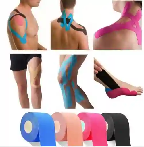 Cinta Muscular Kinesiologica Vendaje Terapeutico Kinesiotape 5cmx5mbx200 3/23 Gym Fitness Yk230080