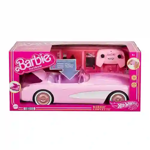 Hot Wheels Carro Barbie Corvette A Control Remoto