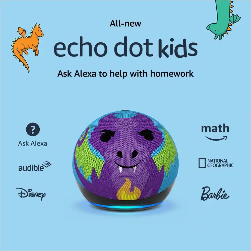 Asistente Virtual Alexa Echo Dot 5ta Gen Para Niños