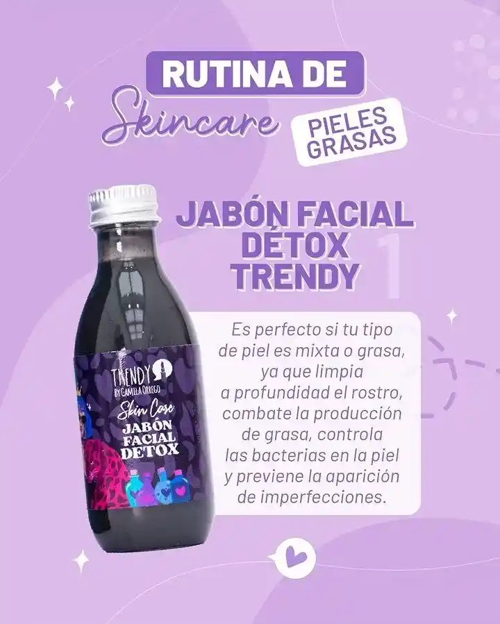 Jabon Facial Detox Trendy 50g