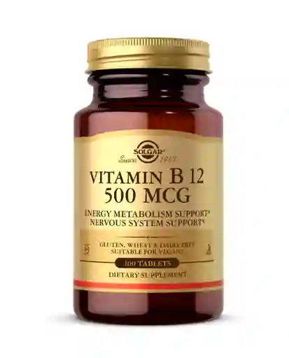 Vitamin B12 Solgar 100 Tabletas