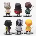 6 Figuras De 10cm Demon Slayer