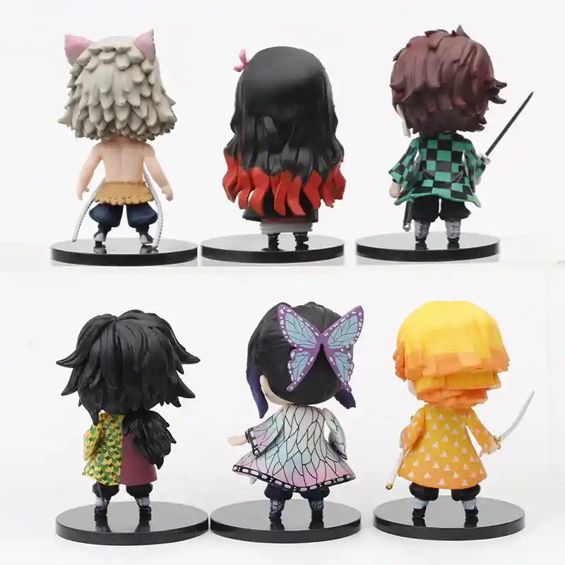 6 Figuras De 10cm Demon Slayer