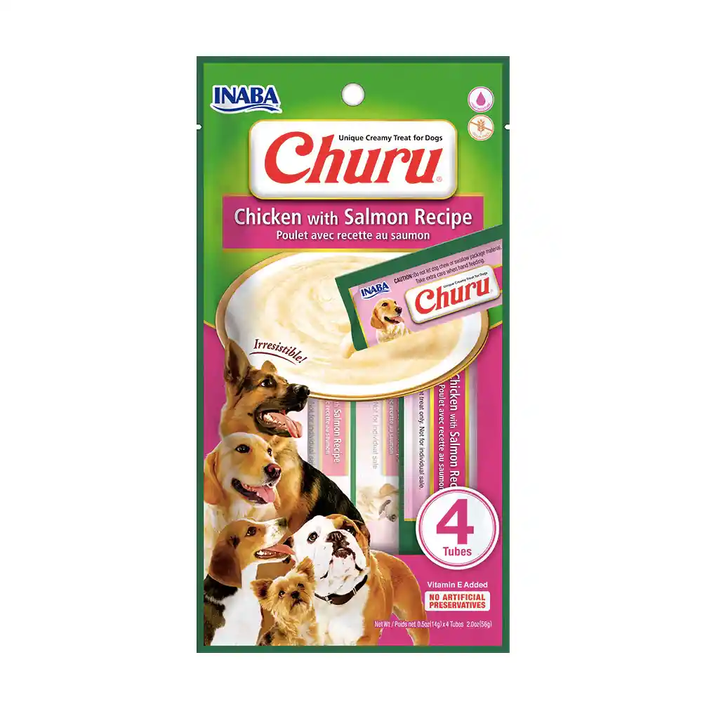 Churu Perros Pollo Y Salmon 4uds Churu Dog Churu Para Perros Pollo Y Salmon