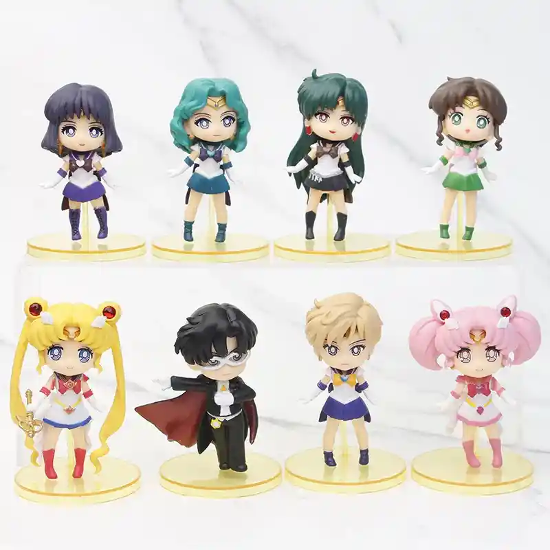 8 Figuras De 9cm De Sailor Moon