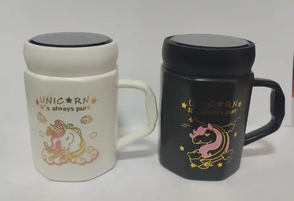 Pocillo Espejo Mugs Unicornio Blanco