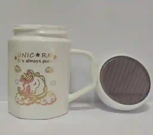 Pocillo Espejo Mugs Unicornio Blanco