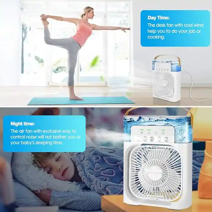 Mini Aire Acondicionado Portátil Ventilador Brisa Agua