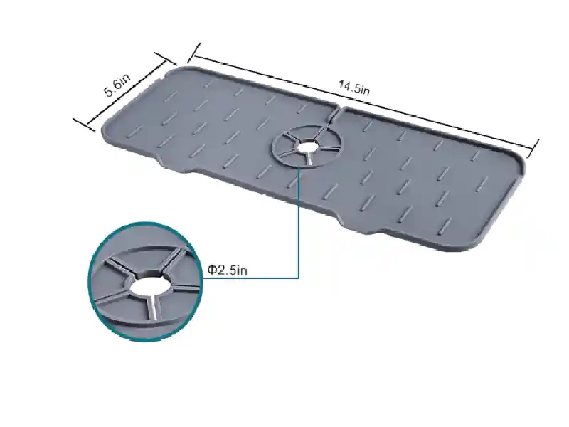 Alfombrilla De Silicona Para Grifo De Fregadero