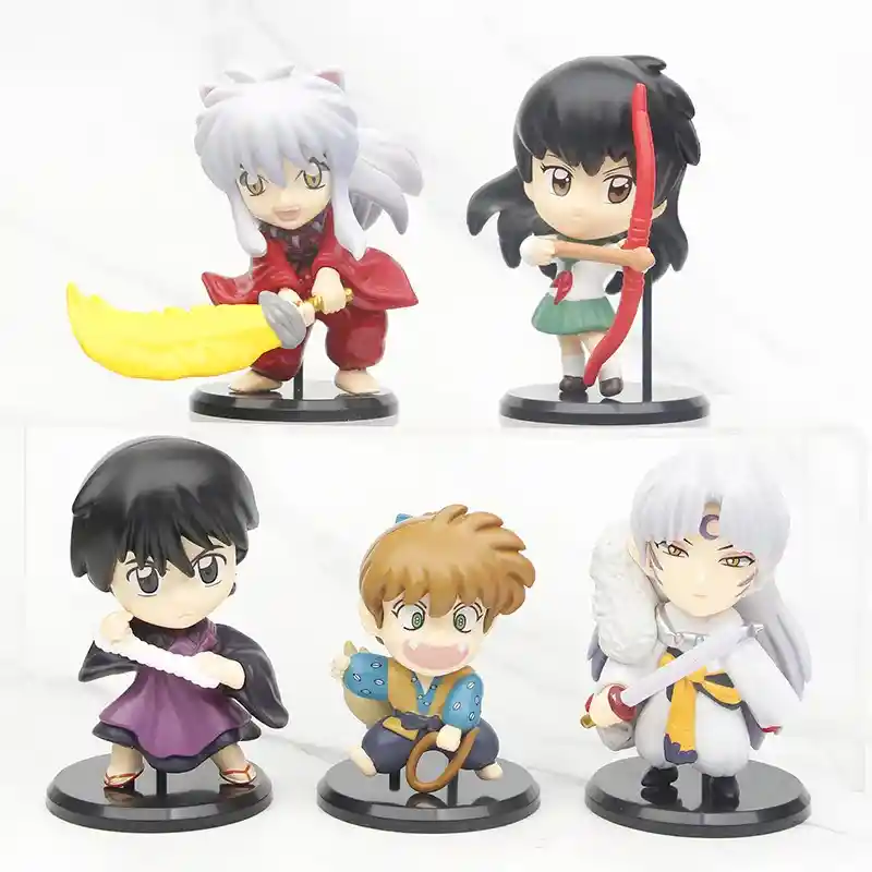 5 Figuras De 10cm Inuyasha Sesshomaru