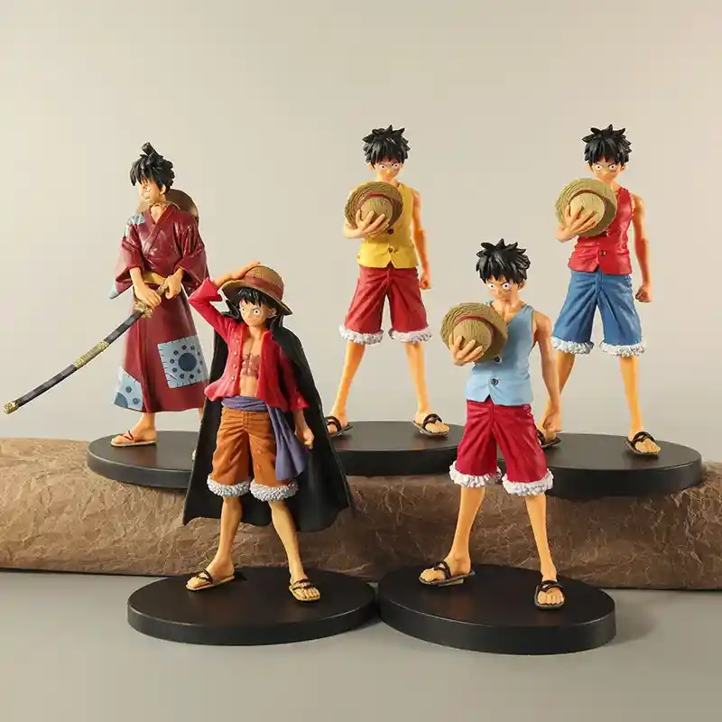 5 Figuras 18cm Luffy One Piece