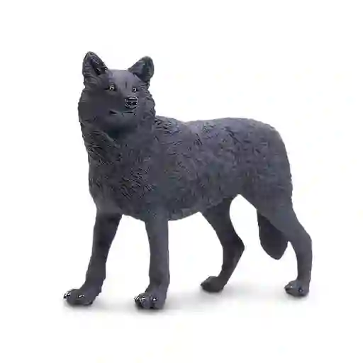 Figura Coleccionable Lobo Negro Safari
