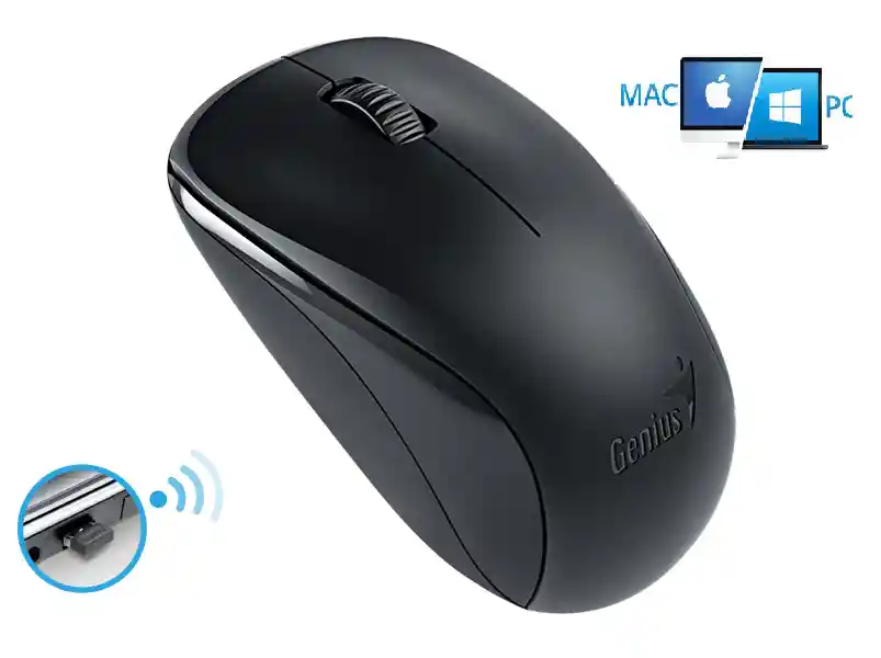 Mouse Inalambrico Genius Nx-7000se 1200dpi Negro Windows-mac