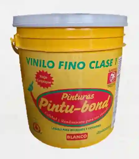 Pintura Vinilo Fino Tipo 1 Blanco Galon