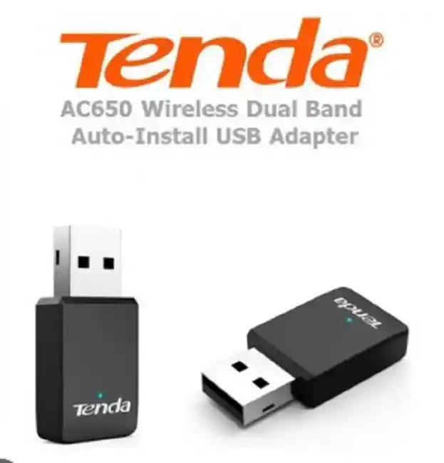 Agrega Wifi Potente! Adaptador Antena Rapida Usb Tenda U9 Inalámbrico Doble Banda Ac650 // Domicilio Compuvirtual