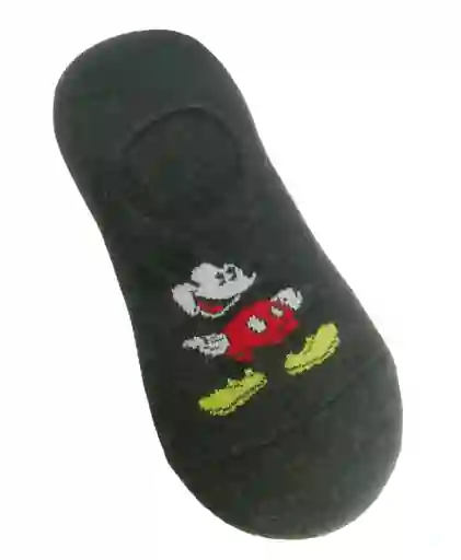 Medias Baleta Diseño Mickey Mouse Fondo Gris