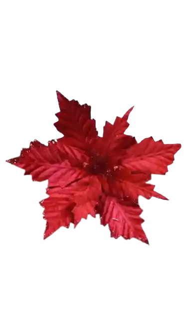 Flor De Navidad Roja Mediana