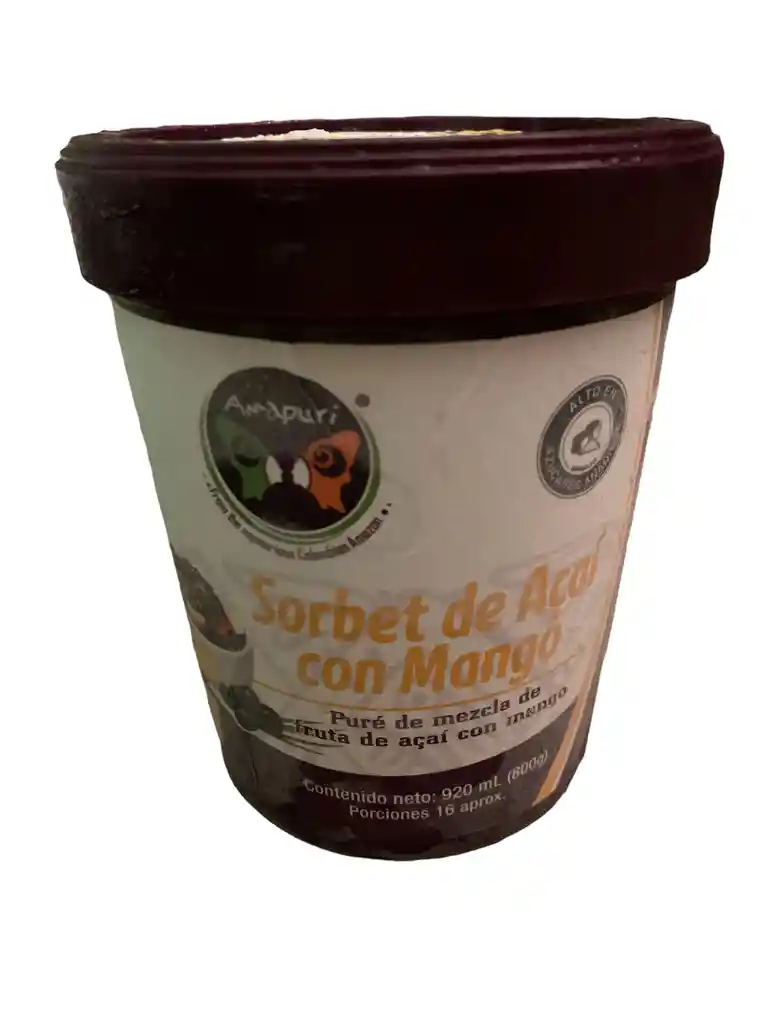 Sorbet De Acaí Con Mango