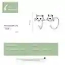 Aretes Para Mujer Gato Fabricados En Plata 925