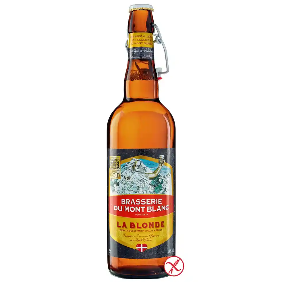 Cerveza Brasserie Du Mont Blanc - La Blonde 750 Ml