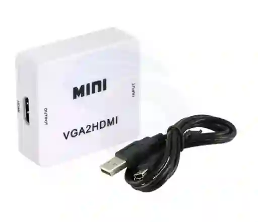 Convertidor Señal Vga A Señal Hdmi Para Ver En Pantallas Hdmi 1080p