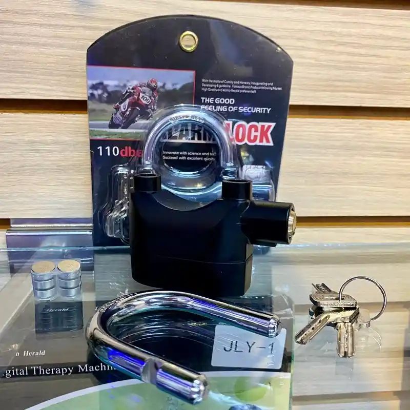 Candado Con Alarma Para Motos Y Bicicletas