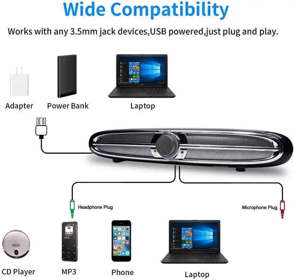 Parlante / Barra Bluetooth L7ces Led 40w Extra Bass