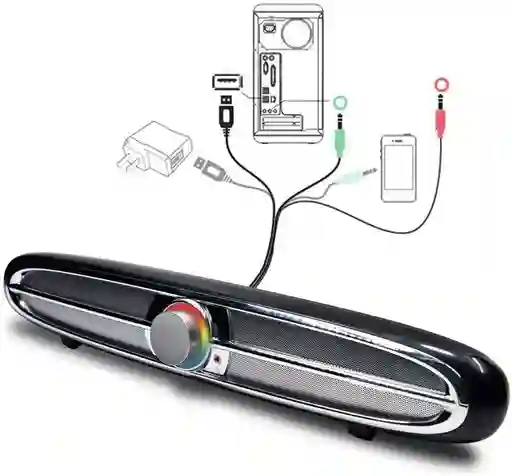 Parlante / Barra Bluetooth L7ces Led 40w Extra Bass