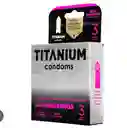 Caja X 3 Condones Titanium Multiorgasmos Preservativo Latex Condon Protege Vih Sida Gonorrea Sífilis Clamidia Hepatitis Alta Calidad.