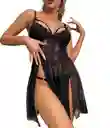 Talla M - Baby Doll Eva Negro