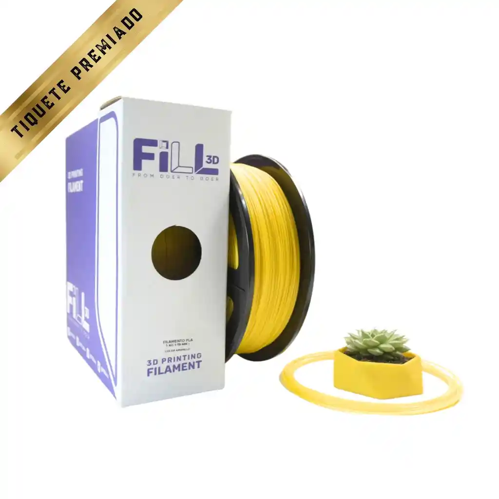 Filamento Pla Para Impresión 3d • 1.75mm – Amarillo