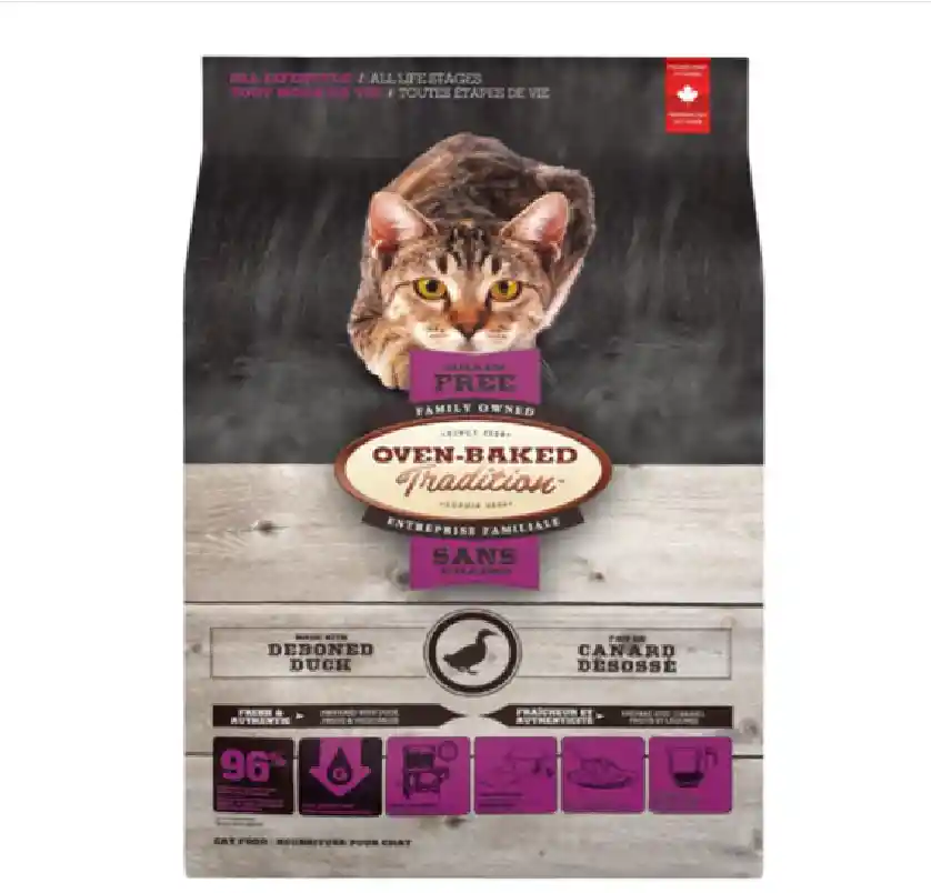 Over Baked Cat G-free Duck 4,54 Kg