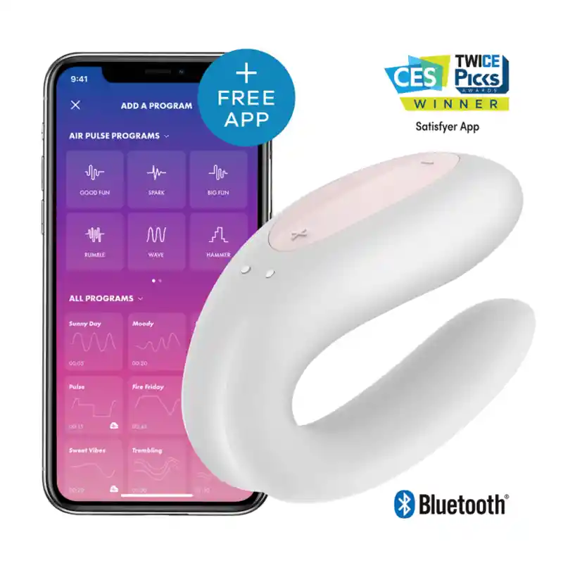 Vibrador Double Joy Blanco Satisfyer