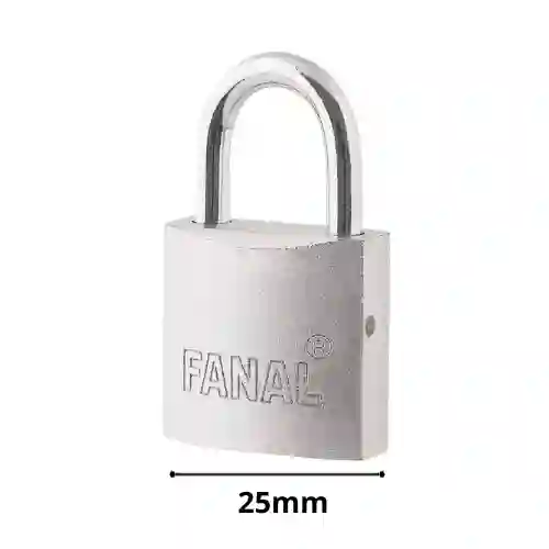 Candado 25mm Plata Fanal